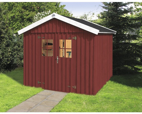 Abri de jardin avec porte et fenêtres