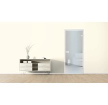 Szene mit Kommode und Glastür für den Innenausbau
