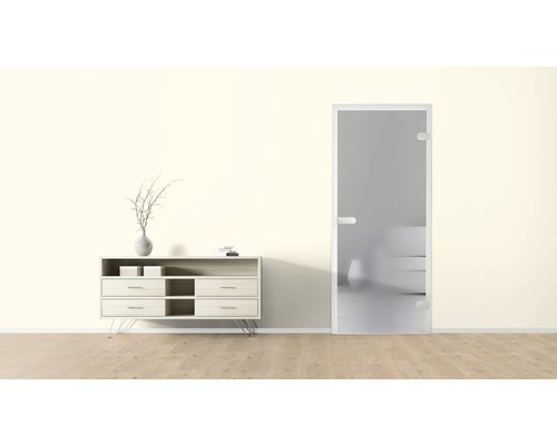 Architecture intérieure avec commode et porte en verre