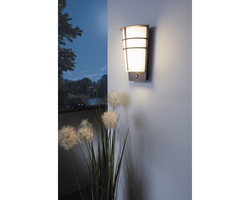 Applique extérieure avec capteur LED 2x2,5W 360 lm 3000 K blanc chaud H 300 mm Breganzo anthracite/blanc