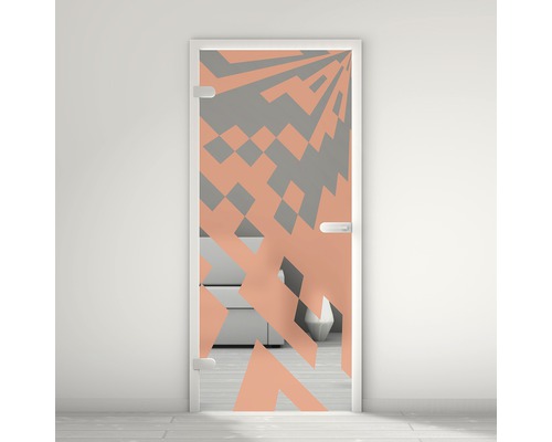 Porte vitrée Pertura Mynd Graphic 03 orange 70,9 x 197,2 x 0,8 cm tirant gauche Porte vitrée Pertura Mynd Graphic 03 orange 70,9 x 197,2 x 0,8 cm tirant gauche