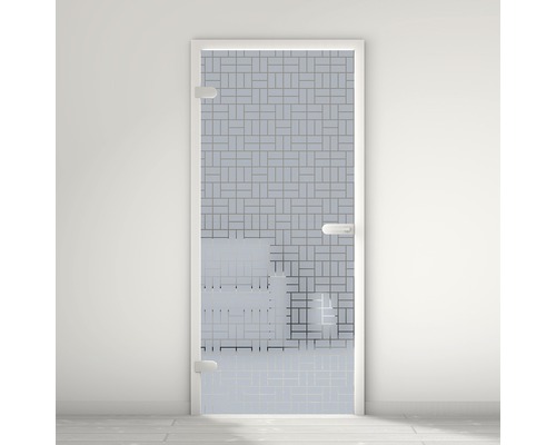 Porte vitrée Pertura Mynd Graphic 05 bleu 70,9 x 197,2 x 0,8 cm tirant gauche Porte vitrée Pertura Mynd Graphic 05 bleu 70,9 x 197,2 x 0,8 cm tirant gauche