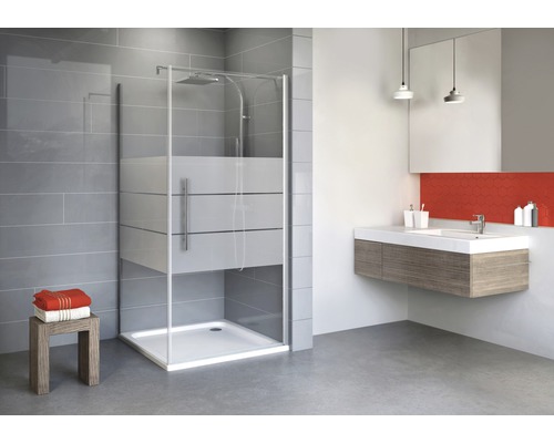 Porte pivotante avec paroi latérale Schulte Alexa Style 2.0 90x90 cm décor Depoli Light couleur du profilé aluminium Porte pivotante avec paroi latérale Schulte Alexa Style 2.0 90x90 cm décor Depoli Light couleur du profilé aluminium