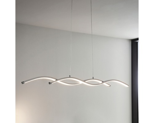 Luminaire suspendu LED moderne au design incurvé pour l''intérieur