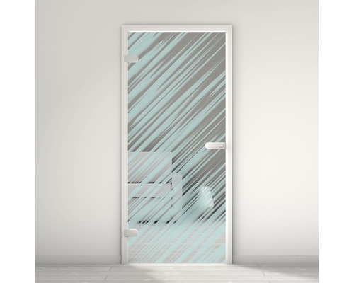Porte vitrée Pertura Mynd Stripes 01 turquoise 70,9 x 197,2 x 0,8 cm tirant gauche Porte vitrée Pertura Mynd Stripes 01 turquoise 70,9 x 197,2 x 0,8 cm tirant gauche