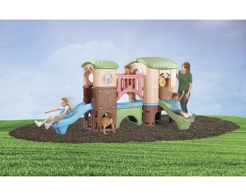 Spielturm Step2 Clubhouse Climber Kunststoff mit Rutsche blau