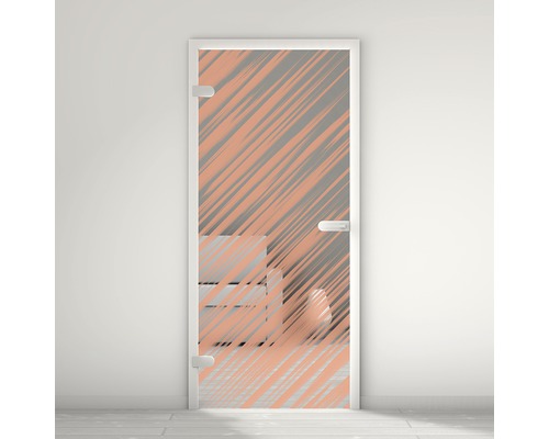 Porte vitrée Pertura Mynd Stripes 01 orange 70,9 x 197,2 x 0,8 cm tirant gauche Porte vitrée Pertura Mynd Stripes 01 orange 70,9 x 197,2 x 0,8 cm tirant gauche