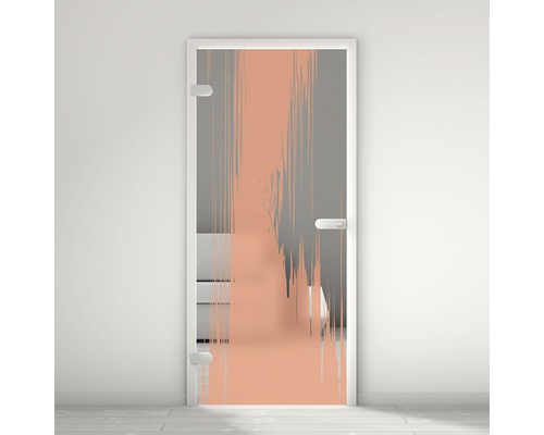 Porte vitrée Pertura Mynd Stripes 04 orange 70,9 x 197,2 x 0,8 cm tirant gauche Porte vitrée Pertura Mynd Stripes 04 orange 70,9 x 197,2 x 0,8 cm tirant gauche