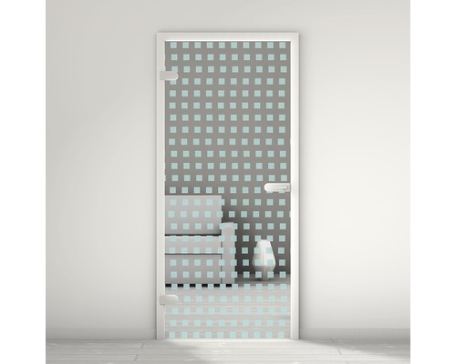 Porte vitrée Pertura Mynd Grid 02 turquoise 70,9 x 197,2 x 0,8 cm tirant gauche Porte vitrée Pertura Mynd Grid 02 turquoise 70,9 x 197,2 x 0,8 cm tirant gauche