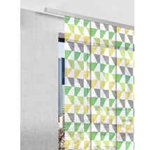 Schiebegardine Coal grün 60x300 cm