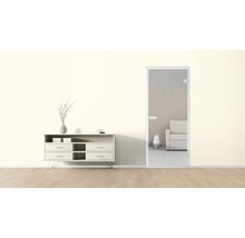 Pièce lumineuse avec commode et porte design en verre