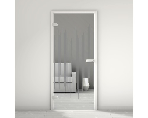 Porte vitrée Pertura Mynd Lines 02 anthracite 70,9 x 197,2 x 0,8 cm tirant gauche Porte vitrée Pertura Mynd Lines 02 anthracite 70,9 x 197,2 x 0,8 cm tirant gauche