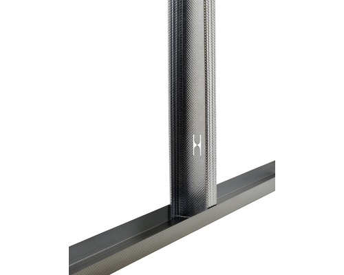 Detailansicht von Trockenbauprofilen aus Metall