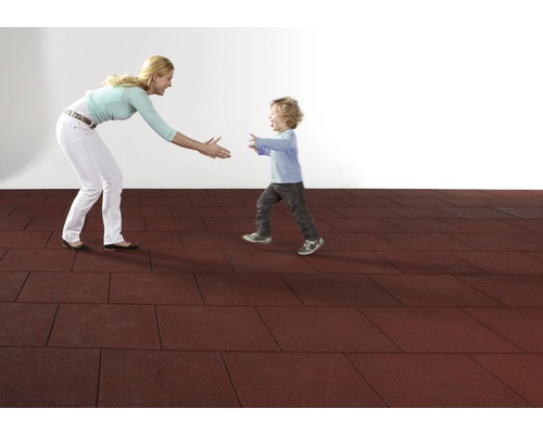 Gummiboden mit Kind und Erwachsenem für den Innenbereich