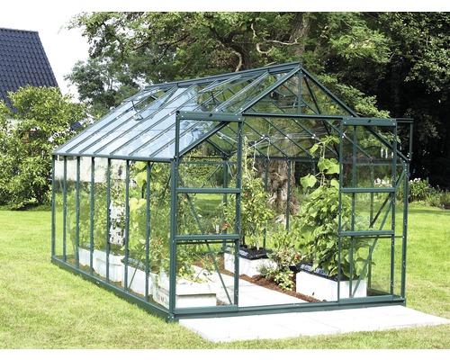 Gewächshaus Vitavia Uranus 11500 Einscheibensicherheitsglas 3 mm 257x445 cm grün Gewächshaus Vitavia Uranus 11500 Einscheibensicherheitsglas 3 mm 257x445 cm grün