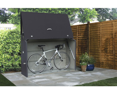 Garage à vélos en métal avec vélo