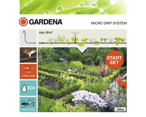 Gardena Micro Drip System Startset zur Bewässerung von Pflanzen im Garten