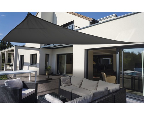 Voile d'ombrage triangulaire anthracite 360x360x360 cm