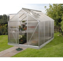 Serre Vitavia Triton 5000 panneaux alvéolés 6 mm avec fondation 198x256 cm aluminium