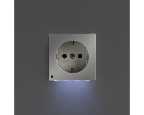 Berker Steckdose mit integriertem LED-Nachtlicht