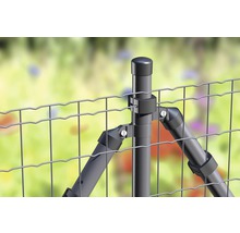 Ensemble complet de clôture ALBERTS Fix-Clip Pro® pour douille à enfoncer 25 m x 81 cm anthracite-thumb-1
