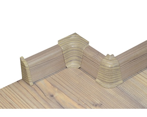 Profilés d''angle pour lames de terrasse en bois