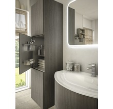 Armoire haute chêne foncé 170x45 cm