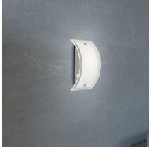 Applique murale 1 ampoule 12x20 cm Elysee blanc