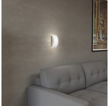 Applique murale 1 ampoule 12x20 cm Elysee blanc