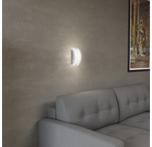 Applique murale 1 ampoule 12x20 cm Elysee blanc