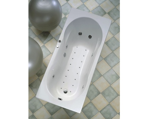 Rechteckige Whirlpool Badewanne mit Massagedüsen