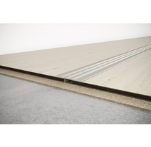 Profilé de sol en aluminium sur sol stratifié