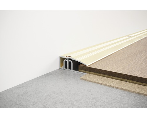 Bodenprofil zur Verbindung verschiedener Bodenbeläge.