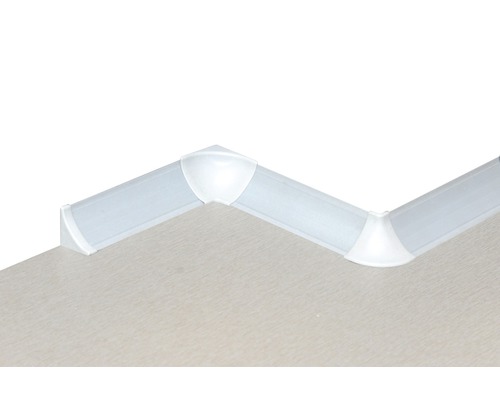 LED-Leuchten Eckverbinder auf einem Tisch