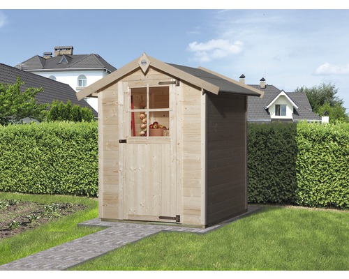 Holz Gartenhaus mit Tür und Fenster im Garten