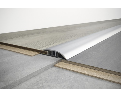 Bodenprofil aus Aluminium zur Verbindung verschiedener Bodenbeläge.