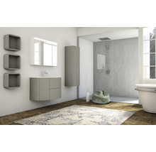 Spiegelschrank 3-türig 92x67cm soft weiß IP 44 (fremdkörper- und spritzwassergeschützt)