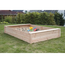 Bac à sable en bois de 170 x 250 x 40 cm en sapin de Douglas