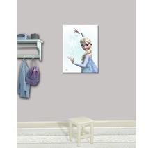 Tableau sur toile avec la Reine des neiges Elsa dans une chambre d''enfant