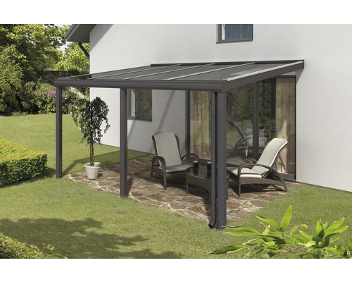 Toiture pour terrasse SKAN HOLZ Monza 434x257 cm, anthracite