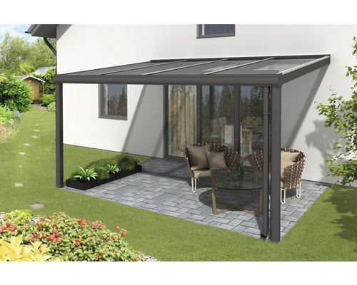 Toiture pour terrasse SKAN HOLZ Modena 434x257 cm, anthracite-0