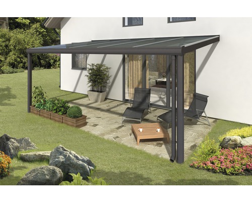 Toiture pour terrasse SKAN HOLZ Modena 541x257 cm, anthracite