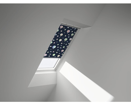 Store occultant VELUX Kids montgolfières à commande manuelle cadre aluminium DKL CK04 4666S