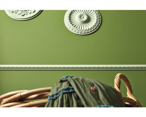 Décoration murale avec moulures et rosaces