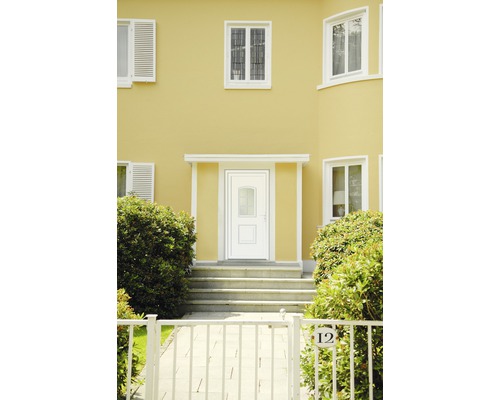 Vue d''une maison avec porte d''entrée, escalier et clôture