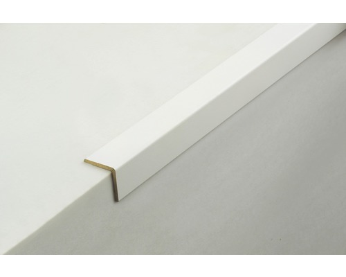 Profilé d''angle blanc en bois