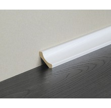 Sockelleiste aus Holz, weiß