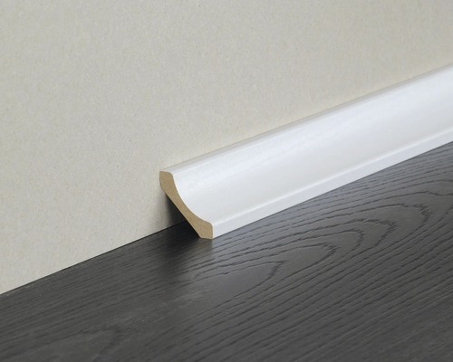 Plinthe en bois, blanc