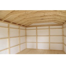 Gartenhaus Palmako Ly 13,6 m² inkl. Fußboden 367 x 502 cm natur