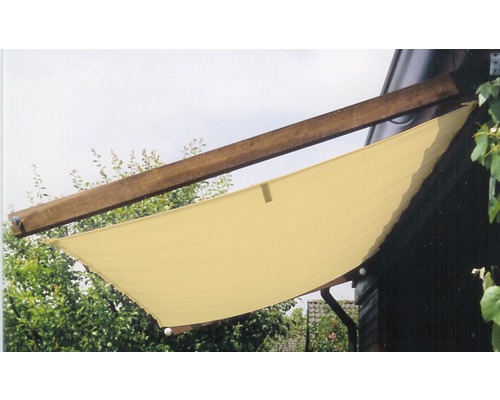 Voile polyester tissu résistant aux intempéries ivoire 146x300 cm Voile d''ombrage à monter sur un bâtiment